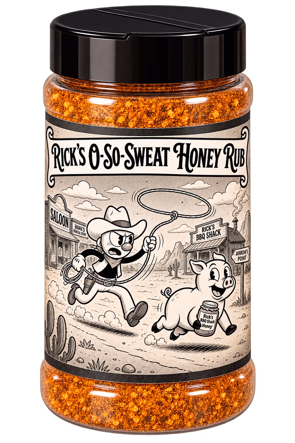 Bottle of O-So-Sweat Honey Rub